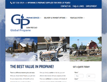 Tablet Screenshot of globalpropane.com